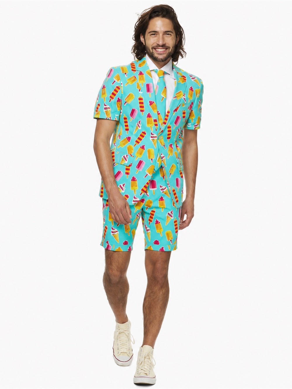 OppoSuits Ice Cream Popsicle Shorts Suit Set EU48 US38 Slim Fit Like New
